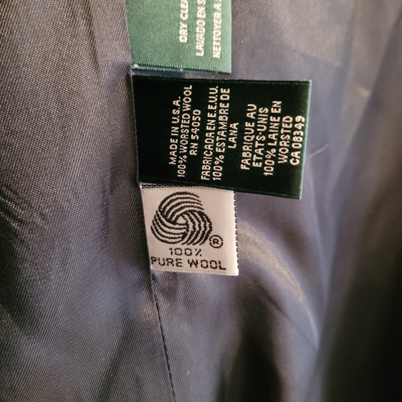 Vintage Ralph Lauren Wool Double Breasted Navy Blazer with Gold Buttons - Picture 6 of 6